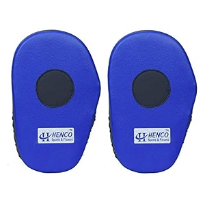 henco focus boxing and karate punching padscoach pads 30 cm x 7 cm blue 1 piece