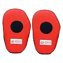 Henco Focus Boxing and Karate Punching Pads/Coach Pads, 30 cm x 7 cm (Red, 1 Pair)