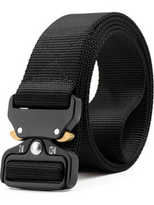 HENEDA Men Casual Black Nylon Belt