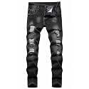 HENGAO Boy's Distressed Ripped Skinny Jeans