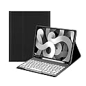 HENGHUI Keyboard Case for Galaxy Tab S6 Lite 10.4 inch Keyboard Case Cute Round Key Color Keyboard Wireless Detachable BT Keyboard Cover with S Pen Holder (DarkGreen)