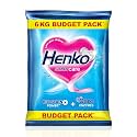 Henko Stain Care Laundry Detergent Powder 6 kg for Bucket Wash | Powered with Bio Stain | New Stain Care with Bio Stain Power for Toughest Stain Removal & Care Enzymes