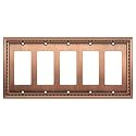 Henne Bery Sunken Pearls Wall Plate Switch Plate, Antique Copper
