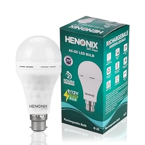 12w inverter led bulb rechargeable emergency b22d bulb  color-cool day white  pack of 1