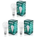 12W Fast Charging Inverter Bulb | Rechargeable Emergency B22 LED Bulb | Color - Cool Day White | Pack Of 3
