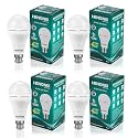 12W Fast Charging Inverter B22 Bulb | Rechargeable Emergency LED Bulb | Color - Cool Day White | Pack Of 4