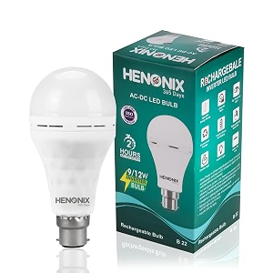 12w inverter led bulb rechargeable emergency b22d bulb  color-cool day white  pack of 1