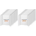 Henoyso 12 Pcs 14 x 22 Inch White Tri Fold Poster Board Bulk for Display (Pack of 2)