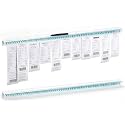 Henoyso 2 Pcs 36 Inch Ticket Holder Rail for Restaurant
