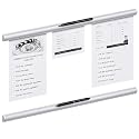 Henoyso 2pcs Restaurant Ticket Holder Slide Receipt Rack, 24 Inch, Pen Slot