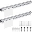 Henoyso 2pcs Restaurant Ticket Holder Slide Receipt Rack, 24 Inch, No Slot