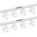 Henoyso 2pcs Restaurant Ticket Holder Slide Receipt Rack, 30 Inch, Pen Slot