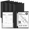 Henoyso 4 Pcs 8.5" x 14" Legal Size Binder, 3 Ring, 2 Inch, Black
