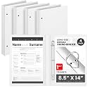 Henoyso 4 Pcs 8.5" x 14" Legal Size Binder, 3 Ring, 1 Inch, White