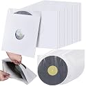 Henoyso 80 Piece 12 Inch Vinyl Record Sleeves Include 40 Pcs Album Covers (350gsm) Record Jackets 40 Pcs Inner Kraft Paper Sleeves for Album Vinyl Records Collections Storage Decorations(White)