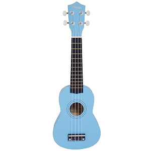 henrix gypsy series 21 inch soprano ukulele - blue