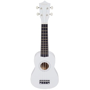 henrix gypsy series 21 inch soprano ukulele - white