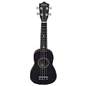 Henrix Gypsy Series 21 inch Soprano Ukulele - Black