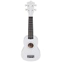 Henrix Gypsy Series 21 inch Soprano Ukulele - White