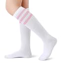 Henwarry Boys Girls Knee High Tube Socks Classical Stripes Athletic Socks