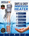 heoluix quick heat 2000watt water proof water heating immersion rod 2000 W Shock Proof Immersion Heater Rod (water)