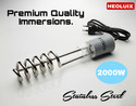 heoluix Water Proof & shock proof 2000watt electric Water Heater Immersion Rod. 2000 W Shock Proof Immersion Heater Rod (water)