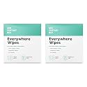 Her Fantasy Box | Everywhere Wipes – 100% Organic Cotton, Gentle &amp; Refreshing, pH-Balanced, Fragrance-Free, Plant-Powered for Body, Face &amp; Intimate Areas, Ideal for Sensitive Skin - 2 Pack, 30 Wipes