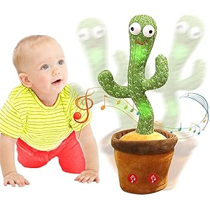 toys talking cactus baby for kids dancing singing recording repeat funny children playing home decorate items electronic voice led lights cactus toy