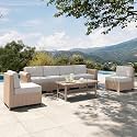 HERA'S HOUSE 7-Piece Wicker Patio Sectional Set, 6-Seat, Modular Design