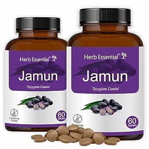 herb essential jamun tablet 500mg 60 tablets pack of 2 herbal supplement