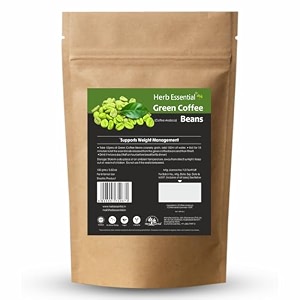 herb essential green coffee beans unroasted decaf arabica 100g anti-ageing