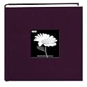Fabric Frame Cover Photo Album 200 Pockets Hold 4x6 Photos, Sweet Plum