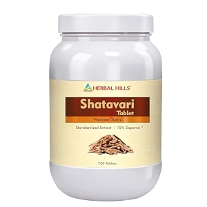 herbal hills shatavari tablets asparagus racemosus 700 tablets pack of 2