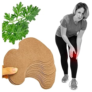 herbal knee plaster sticker pain relief and inflammation patches joint knee relief patches kit natural wormwood extract sticker knee pain relief patches for men women pack of 80