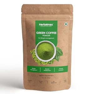 herbal max green coffee powder  natural weight management amp energy support  organic all-natural supplement for digestion metabolism amp daily wellness  100 g