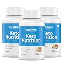 Herbal Max Keto Nutrition Weight Management | Supports Effective Weight Loss, Fat Burning, Belly Fat Reduction, Ketosis &amp; Energy Boost – 60 Veg Capsules Each, Pack of 3 | For Men &amp; Women