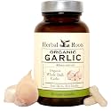Herbal Roots Organic Whole Bulb Garlic Pills - Potent Extra Strength Immune Support - USDA Certified Organic - 60 Vegan Capsules