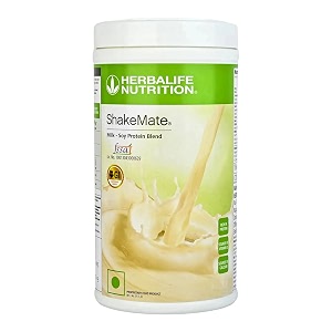 herbalife shakemate  delicious add-on for formula 1 shake  protein-rich  low fat  vanilla flavour  500g