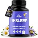HerbaMe Melatonin Free Sleep Aid for Relaxation with Valerian & Chamomile