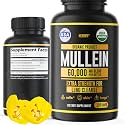 HERBIFY Mullein Capsules - Lung Cleanse - Leaf Extract - Powerful Mullein for Immune Support, Detox & Respiratory Support - Made in USA - Herbal Supplements - 120 Capsules