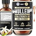HERBIFY Mullein Drops - Lung Cleanse - Leaf Extract - Powerful Mullein for Immune Support, Detox & Respiratory Support - Made in USA - 4 Oz Vanilla Flavor