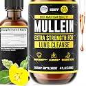 HERBIFY Mullein Drops - Lung Cleanse - Leaf Extract - Powerful Mullein for Immune Support,Detox & Respiratory Support - Made in USA - Lung Cleanse for Smokers - 4 Oz