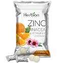 HERBION Naturals Zinc, Echinacea & Vitamin C Lozenges 25 CT, Dietary Supplement for Adults & Children 5+, Promotes Wellness for the Whole Family, 25 Count, Orange, Pack of 1