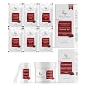 Herbs and Pure Deep Moisturising Facial Kit (60 GM) & Bleach (43gm) With Hyaluronic Acid & Red Grapes for Dark spots Reduction, 6 Steps Skin Care With Magic Sheet Mask & Disposable Head Cap, Pack Of 2