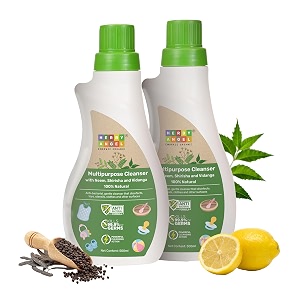 multipurpose cleanser for baby feeding accessories  antibacterial  plant-based  100 natural  disinfects toys utensils clothes amp other surfaces  500 ml pack of 2