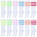 Hercicy 12 Pairs Knee High Tube Socks for Women