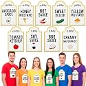 Hercicy 9 Pcs Halloween Ketchup and Mustard Group Costume Patch