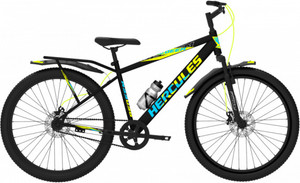 hercules redeem ic  front-suspension  dual disc brake 26240 wide tyre 26 t inch mountain cycle single speed black only front suspension