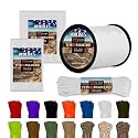HERCULES Type III Paracord 550 Paracord Rope Parachute Cord, 50' White
