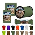 HERCULES Type III Paracord 550 Rope Parachute Cord, 250' Olive Green